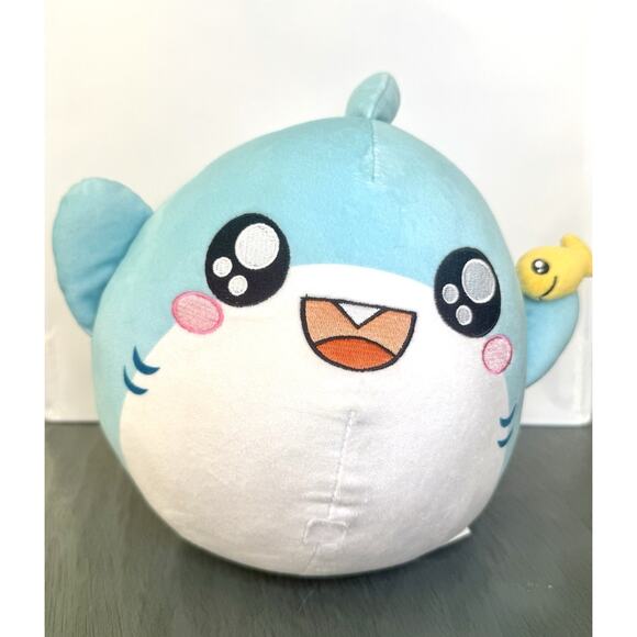 LankyBox Thicc Shark Plush 12” Blue Stuffed Animal Toy YouTube Official Merch - Picture 1 of 3